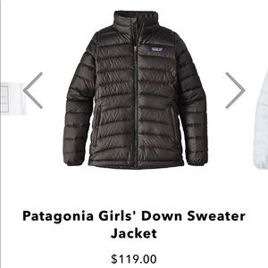 Black Patagonia puffer jacket